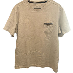 Hawker Rye Tan Textured Pocket Tee Shirt